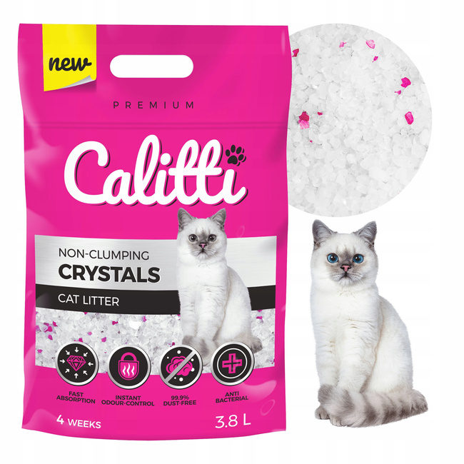 CALITTI Crystals Żwirek Silikonowy dla kota 3,8L