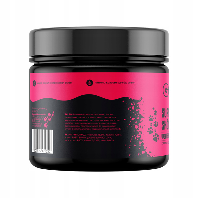 Suplement dla psa Gaczoo Na skórę i Sierść 60 szt 180g zdrowy przysmak