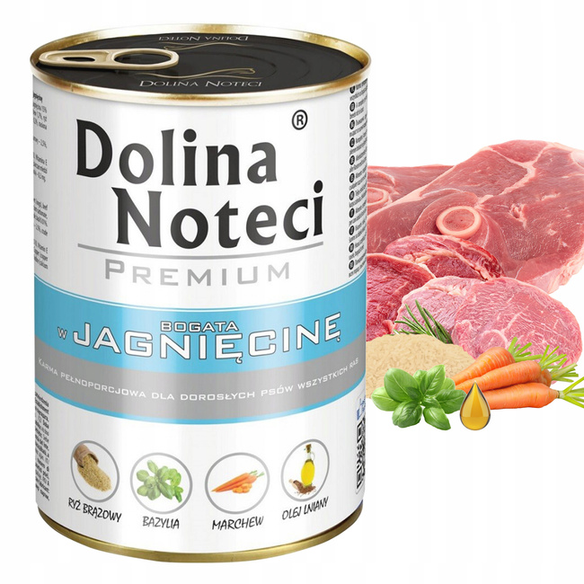 Dolina Noteci Premium mokra karma dla psa 400g Jagnięcina