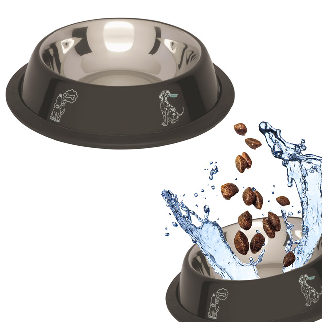 BARRY KING MISKA na Gumie Nadruk Czarna 0,9l