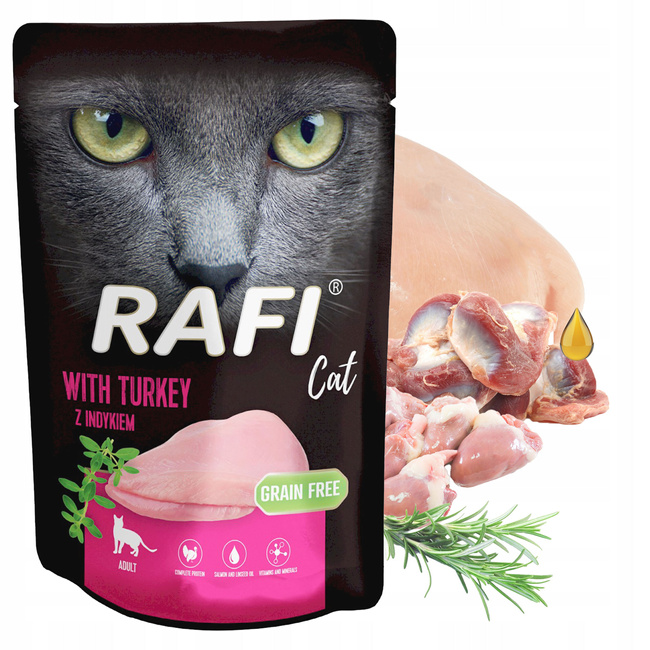 RAFI CAT Karma mokra dla kota Dolina Noteci Mix Smaków 32 x 100g bezzbożowa