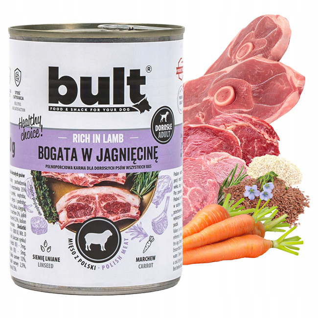 BULT Karma mokra dla psa mix smaków 12 x 800g