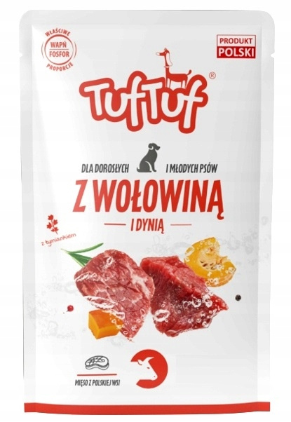 Karma mokra dla psa RAFI TUF TUF MIX Smaków 24 x 500g
