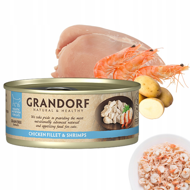 GRANDORF Zdrowa Karma mokra dla kota MIX 8x70g