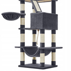 Drapak dla kota Gaczoo wysoki wieża legowisko ciemny szary 60 x 50 x 206 cm