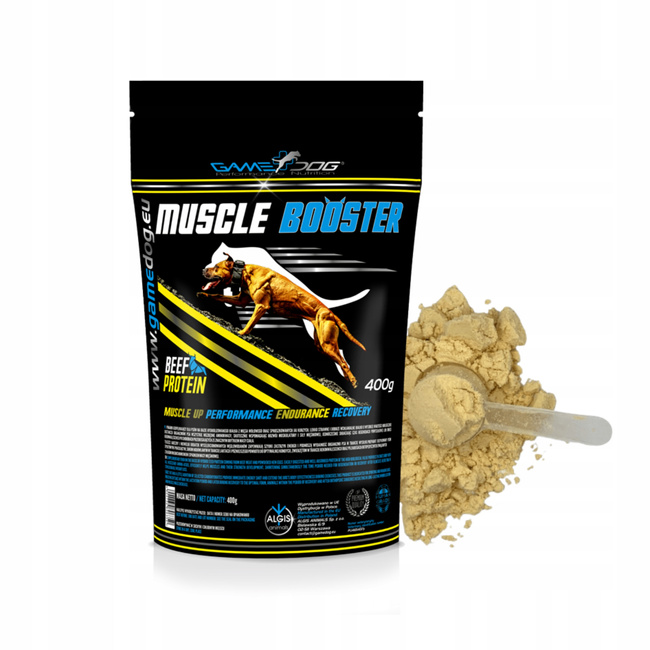 GAME DOG Muscle Booster Wspiera budowanie masy mięśniowej psa 400g