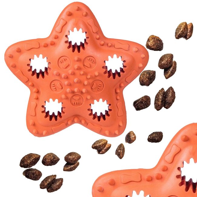 BARRY KING Gwiazda na przysmak dla psa Zabawka pomarańczowa 12,5 cm