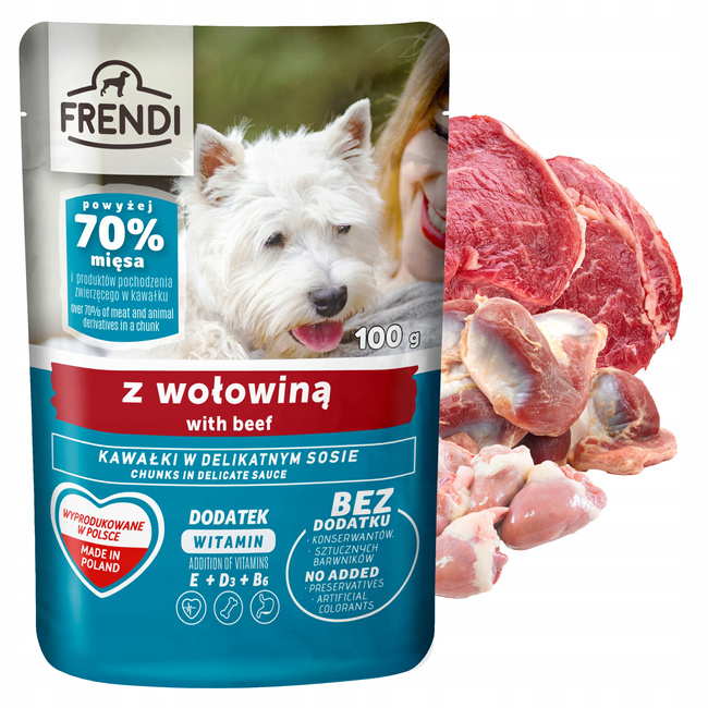 Mokra karma dla psa Frendi 10 x 100g Mix