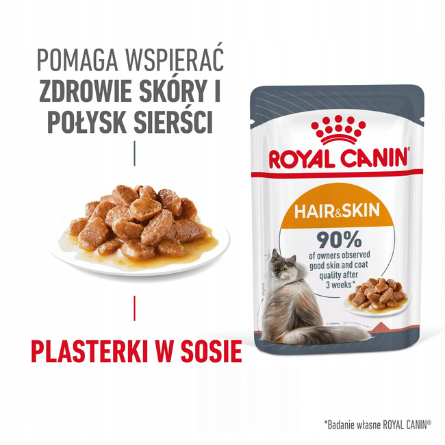 ROYAL CANIN Feline Care Nutrition - Hair & Skin Care - Gravy 12 x 85 g