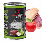 ALPHA SPIRIT Karma mokra dla psa Kaczka 6 x 400g