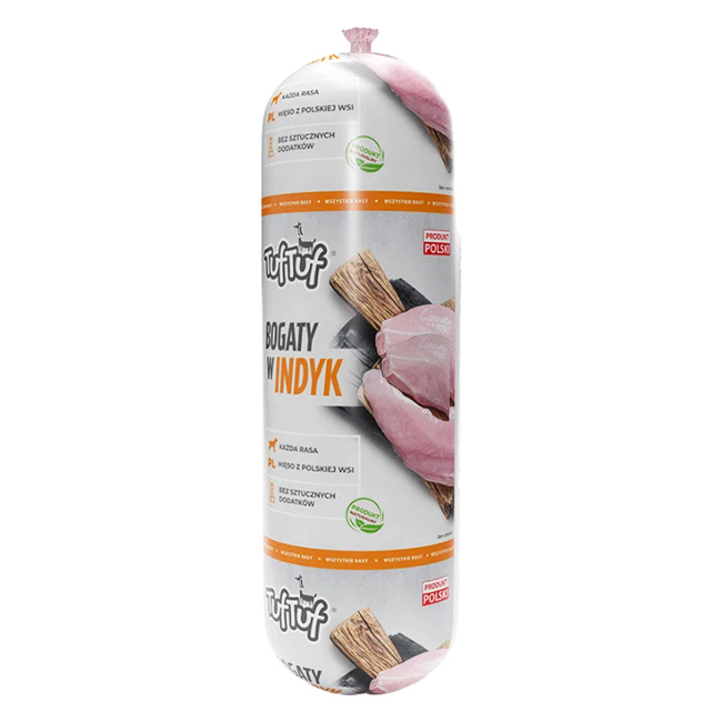 BATON TUFTUF Kiełbasa dla psa Indyk 900g