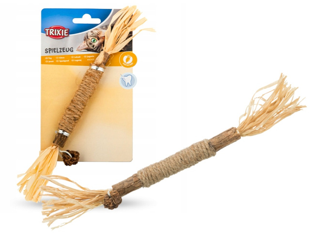 TRIXIE PATYK Z MATATABI Z FRĘDZLAMI DLA KOTA 24CM