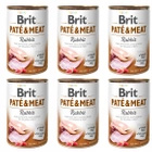Brit Pate & Meat 6 x 400g Rabbit mokra karma dla psa