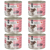 WIEJSKA ZAGRODA MONO Karma mokra dla kota 6 x 200g Wołowina