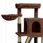 Drapak dla kota Gaczoo domek legowisko brązowy 50 x 50 x 96 cm