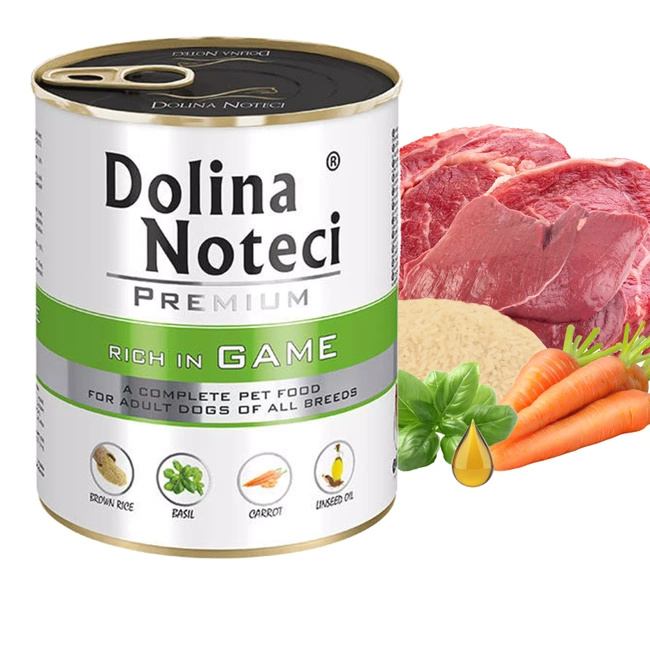 DOLINA NOTECI Premium Karma mokra dla psa Dziczyzna 800g Bezzbożowa