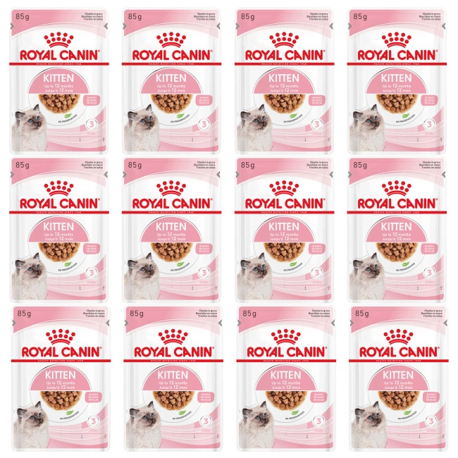 ROYAL CANIN Kitten Instinctive karma mokra w sosie dla kociąt 12 x 85 g