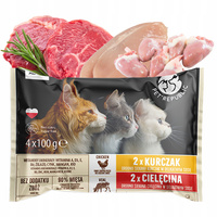 PET REPUBLIC Mix Smaków mięsny karma dla kota mokra saszetka 4 x 100g