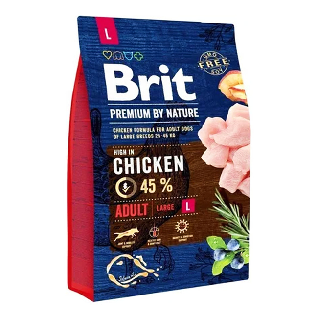 Brit By Nature 3 kg Chicken L Adult sucha karma dla psów