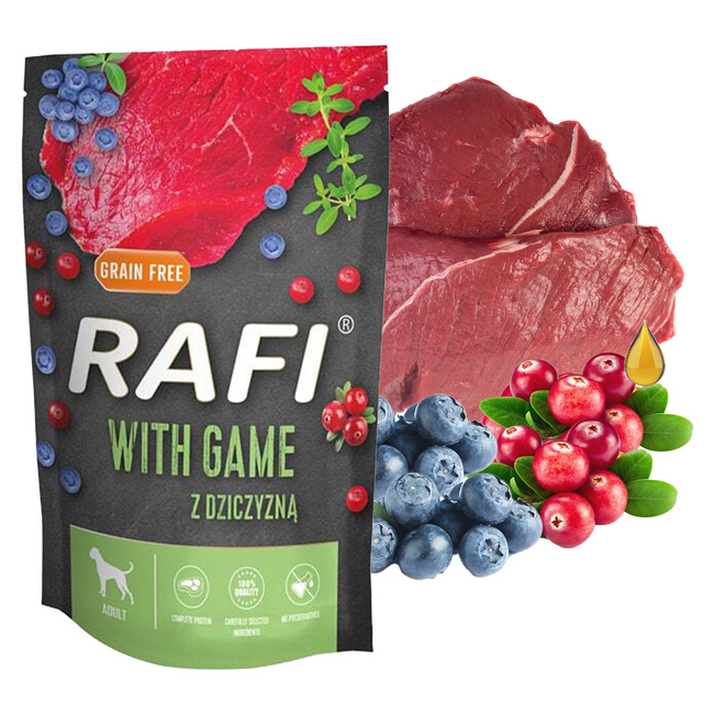 Karma mokra dla psa Saszetka RAFI MIX Smaków 20 x 500g