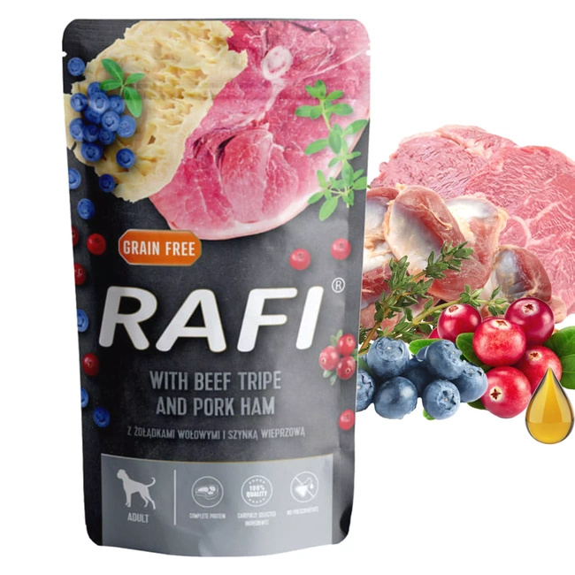 Karma mokra dla psa Saszetka RAFI MIX Smaków 20 x 500g