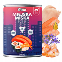 Gaczoo Miejska Miska bezzbożowa karma mokra dla kota Sushi z Rybą 400g