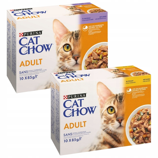 Purina Cat Chow Adult mokra karma dla kota Mix Smaków 20 x 85g