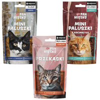 PAN MIĘSKO Naturalny Smakołyk przysmak dla kota Mix smaków 3 x 50g