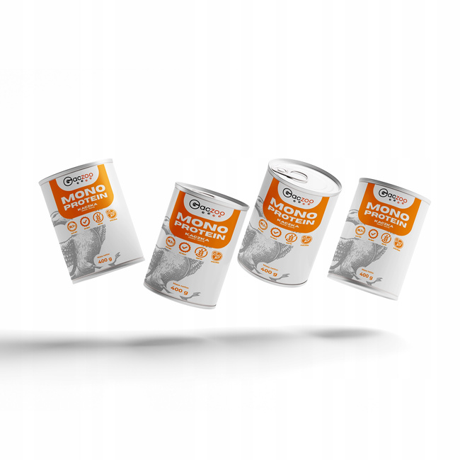 Mokra karma monobiałkowa dla psa Gaczoo MONO PROTEIN Kaczka 12 x 400g