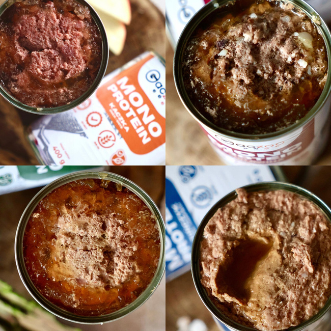 Gaczoo MONO PROTEIN monobiałkowa karma mokra dla psa mix smaków 12 x 400g