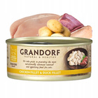 GRANDORF zdrowa karma mokra dla kota mix smaków Kurczak 6 x 70g Bezzbożowa