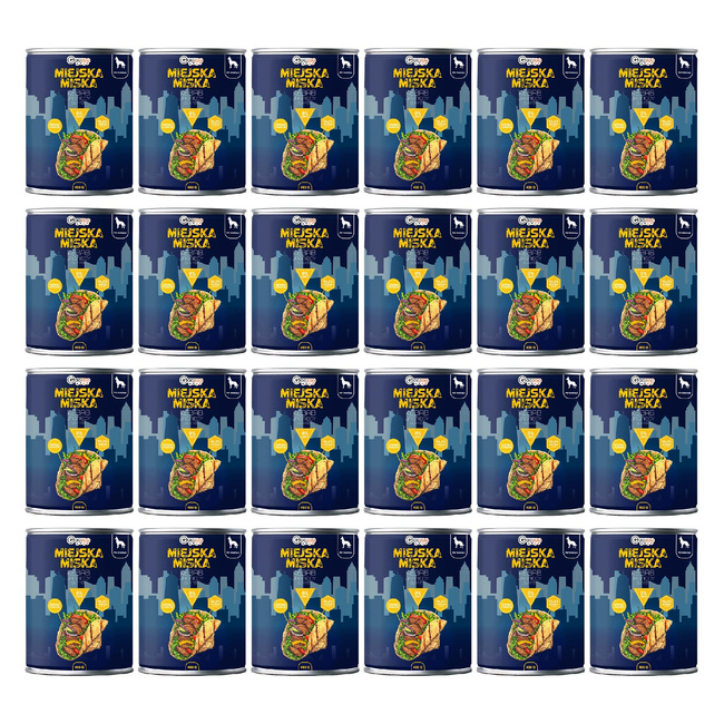 Gaczoo Miejska Miska bez zbóż karma mokra dla psa Kebab Jagnięcy 24 x 400g