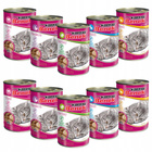 BENEK Chunks Karma mokra dla kota mix smaków 10 x 415g Bezzbożowa