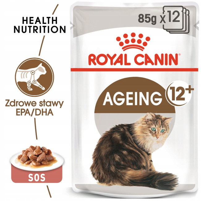 ROYAL CANIN Ageing +12 Gravy karma mokra w sosie dla kota 24 x 85g