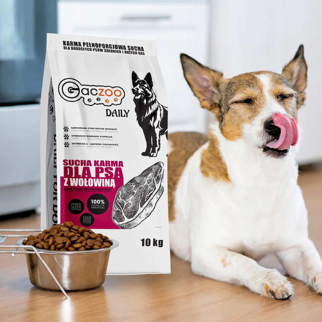 Sucha karma dla psa Gaczoo Daily Mix smaków 2 x 10 kg Adult Dog Witaminy