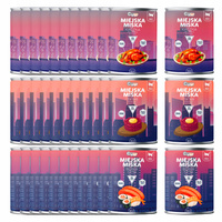 Gaczoo Miejska Miska bezzbożowa karma mokra dla kota mix smaków 36 x 400g