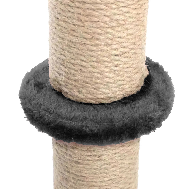 Drapak dla kota Gaczoo słupek z piłeczką ciemny szary 40 x 40 x 72 cm