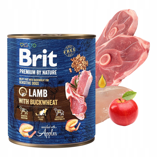 BRIT By Nature mokra karma dla psa Jagnięcina 800g