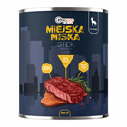 Gaczoo Miejska Miska bezzbożowa karma mokra dla psa Stek Wołowy 12 x 800g