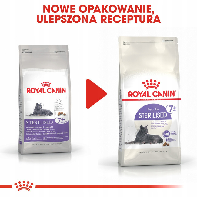 ROYAL CANIN Sterilised +7 karma sucha dla kotów dorosłych 10 kg