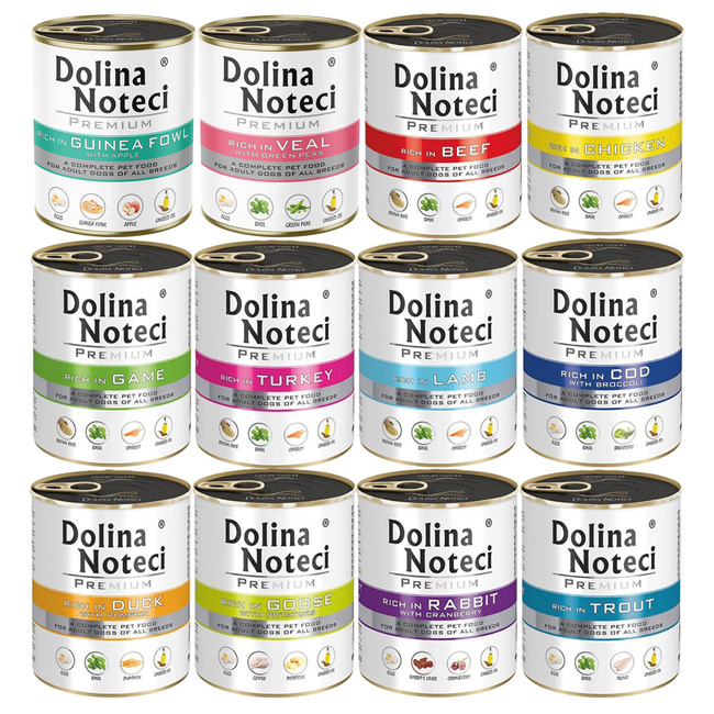 Dolina Noteci Premium 12 x 800g mix mokra karma dla psa