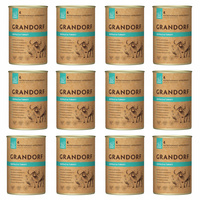GRANDORF DOG karma mokra dla psa Bawół Indyk 12 x 400g