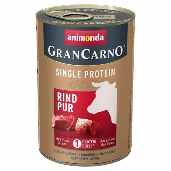 ANIMONDA GranCarno Single Protein Adult mokra karma psa 6 x 400g Wołowina