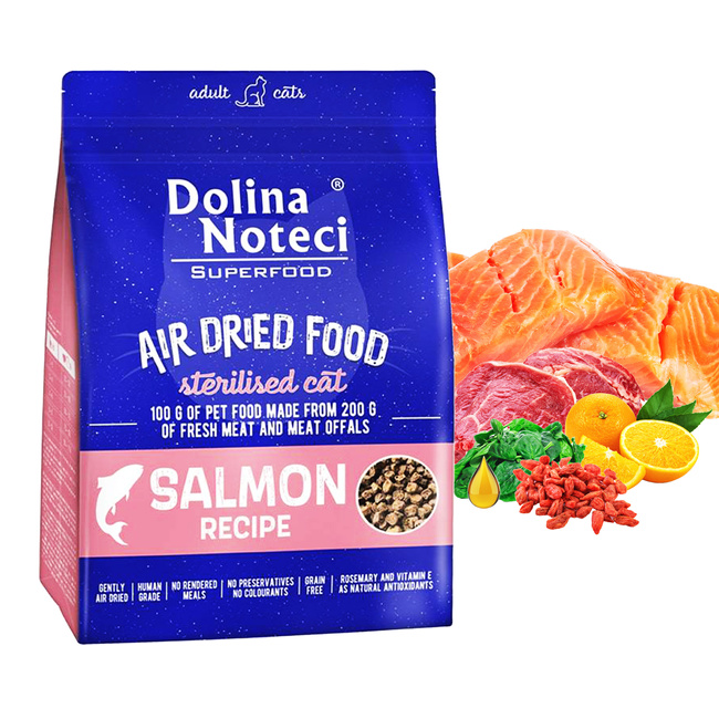 DOLINA NOTECI Superfood Karma sucha dla kota Mix smaków 5 x 1kg Bezzbożowa