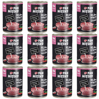 Pan Mięsko mokra karma dla szczeniąt Wieprzowina Kaczka 12 x 400g