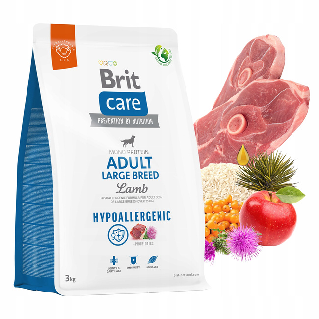 Brit Care Hypoallergenic 3 kg Lamb Adult L sucha karma dla psów