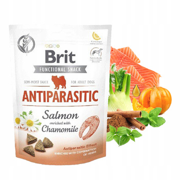 BRIT CARE FUNCTIONAL przysmak dla psa Snack Antiparasitic 150g