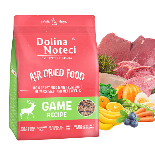 Dolina Noteci Superfood suszona karma dla psa 1 kg Dziczyzna