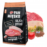 Pan Mięsko Karma dla psa sucha 9 kg Cielęcina Indyk M