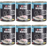 Pan Mięsko mokra karma dla psa 6 x 800g Indyk Dorsz